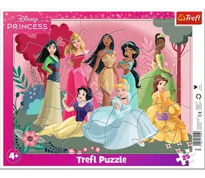 TREFL Puzzle Disney princezny / 25 dílků / 31,5 x 23,5 cm