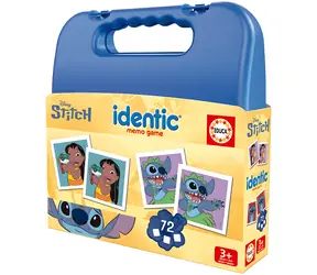 EDUCA Pexeso Stitch v kufříku / 72 kartiček