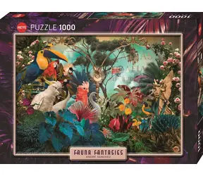 HEYE Puzzle Fauna Fantasies: Ptačí rozmanitost / 1000 dílků / 70 x 50 cm