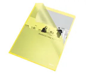 Esselte L Standard žlutá / Desky na dokumenty / A4 / PP fólie 115 mic / sáček 25 ks