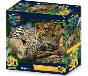 PRIME 3D Puzzle Ohrožené druhy: Jaguár / 3D efekt / 100 dílků
