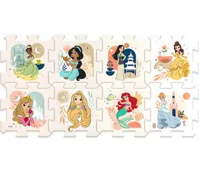 TREFL Pěnové puzzle Disney princezny / 8 dílků / 117x60 cm