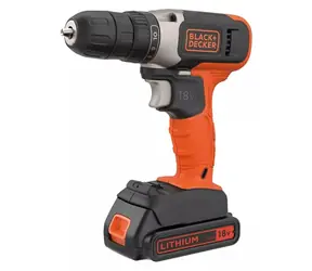 Black&Decker BCD001C2-QW / Aku vrtačka / 18 V / 2x 1.5 Ah / nabíječka 400 mA