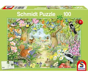 SCHMIDT Puzzle V lese / 100 dílků / od 6 let