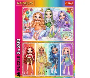 TREFL Puzzle Rainbow High / 2x200 dílků / 41 x 27,5 cm / od 7 let