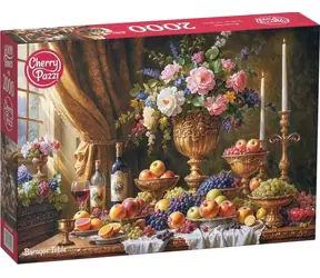 CHERRY PAZZI Puzzle Barokní stůl / 2000 dílků / 100 x 70 cm