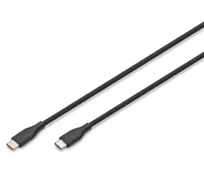 Digitus USB-C Silicone černá / Kabel / USB-C - USB-C / silikonový / 2 m