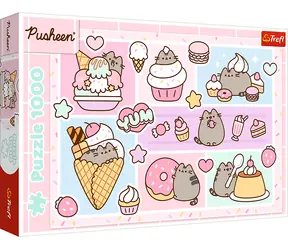 TREFL Puzzle Sladká Pusheen / 1000 dílků / 68,3 x 48 cm / pro děti a dospělé