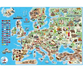 POPULAR Puzzle Mapa Evropy / 160 dílků / 67,5 × 47,5 cm