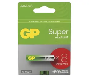 GP AAA Super alkalická baterie / LR03 / 8 ks