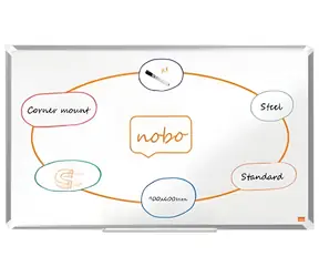 NOBO Premium Plus 90x60 cm bílá / Magnetická tabule / Hliníkový rám