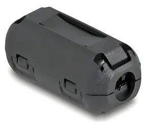 Delock / Feritový kroužek / pro kulatý kabel 5 mm / 2 ks / černý