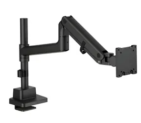 Digitus černá / Držák pro jeden monitor / do 57" / VESA 75x75, 100x100 / nosnost 27 kg / plynová pružina