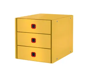 Leitz Click&Store Cosy (3 zásuvky) teplá žlutá / Zásuvkový box / Karton / 286 x 282 x 358 mm