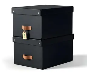 LEITZ Úložný box Puro M černá / Karton / 17 l / 270 × 200 × 370 mm / 2 ks
