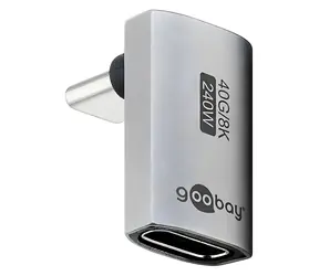 Goobay 74442 / Adaptér USB-C / úhlový 90° svislý / prodloužený / USB4