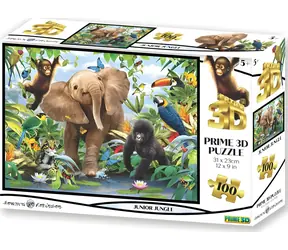 PRIME 3D Puzzle Džungle / 100 dílků / 3D efekt
