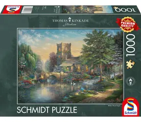 SCHMIDT Puzzle Kaplička ve vrbovém lese / 1000 dílků / rozměr 69,3 × 49,3 cm