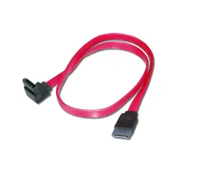 Digitus SATA II/III / SATA kabel / 90° lomený - rovný konektor / 0,5 m