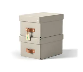 Leitz Puro S pískově béžová / Úložný box / karton / 7 l / 2 ks