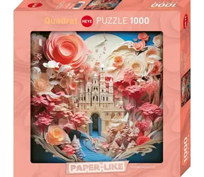HEYE Puzzle Bílý zámek / Čtvercový formát Paper-Like / 1000 dílků / 56 × 56 cm