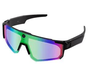 Colmi V06 AI černá, modrá skla / Chytré sluneční brýle / 8MP kamera / 2K video / Bluetooth 5.3 + Wi-Fi / IP54