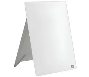 NOBO Stolní skleněná tabule na poznámky / A4 / bílá / tvrzené sklo