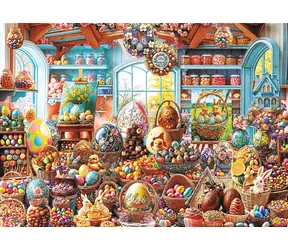 TREFL Puzzle Premium Plus: Velikonoční cukrárna / 500 dílků / 48 x 34 cm