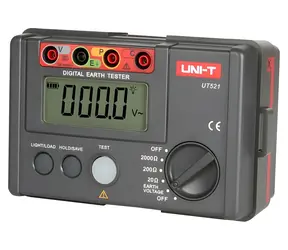UNI-T UT521 / Zkoušečka uzemnění / 0–2000 ? / 2- a 3vodičové měření