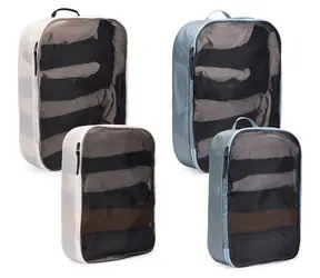 Thule TPCS205 Pond Gray/White / Sada organizérů / 4 ks / Cestovní / Recyklovaný nylon