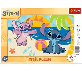 TREFL Puzzle Lilo & Stitch: U moře / 15 dílků / Deskové / 26 x 16 cm