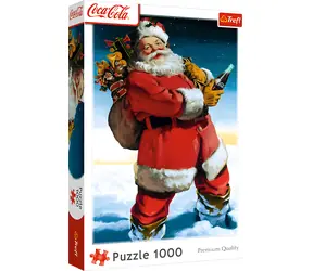 TREFL Puzzle Coca-Cola: Santa Claus ve sněhu / 1000 dílků / 68,3 × 48 cm / pro děti a dospělé