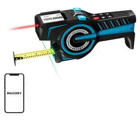 Mileseey DTX 10 / Laserový dálkoměr / 100 m / páska 1,8 m / Bluetooth / přesnost ±2 mm
