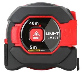UNI-T LM40T / Laserový dálkoměr / 2v1 se svinovacím metrem / až 40 m / přesnost ±2 mm