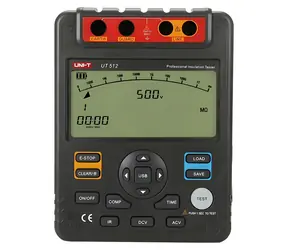 UNI-T UT512 / Měřič izolačního odporu / do 100 G? / 2500 V / paměť 18 měření / USB