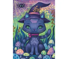 HEYE Puzzle Dreaming: Kočka čarodějka / 1000 dílků / 50 x 70 cm