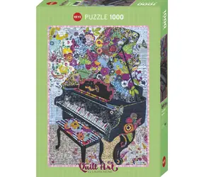 HEYE Puzzle Quilt Art: Klavír / 1000 dílků / 50 x 70 cm