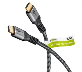 Goobay High Speed šedá / HDMI kabel / Ethernet / 0,5 m