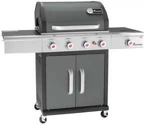 LANDMANN Plynový gril Triton PTS 4.1 šedá (12964) / 15 kW / rošt 65 x 44 cm