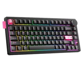 ONIKUMA MT706 černá / Herní klávesnice / mechanická / 2,4 GHz / Bluetooth / RGB