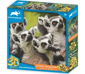 PRIME 3D Puzzle Animal Planet: Lemur kata / 150 dílků / 3D efekt