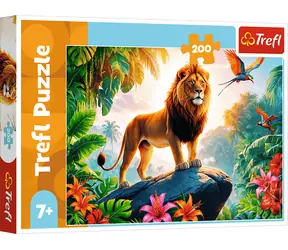TREFL Puzzle Král džungle / 200 dílků / 48 x 34 cm / věk 7+