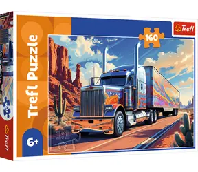 TREFL Puzzle Kamion na cestě / 160 dílků / věk 6+