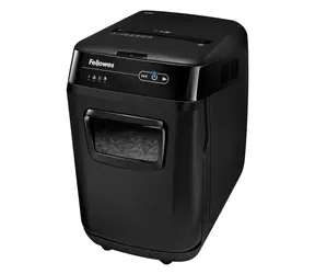 Fellowes AutoMax 200C černá / Skartovač / 200 listů / otočná kolečka