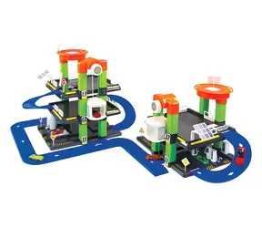 MOCHTOYS Garáž parkovací třípatrová / 116 x 57 x 46 cm / od 3 let