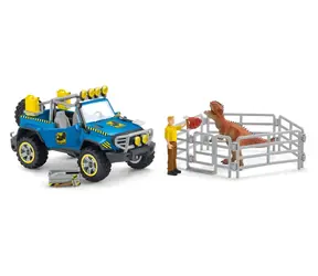 SCHLEICH Dinosaurs 41464 Terénní vůz s výběhem pro dinosaura / od 4 let