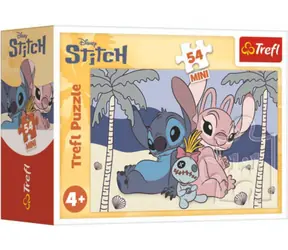 TREFL Puzzle Lilo&Stitch: Na pláži / 54 dílků / 20 x 13 cm