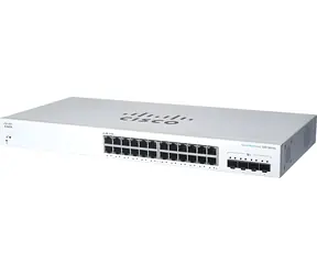 Cisco CBS220-24P-4G-EU REFRESH / Switch / 24x GbE RJ-45 PoE+ / 4x GbE SFP / Do racku