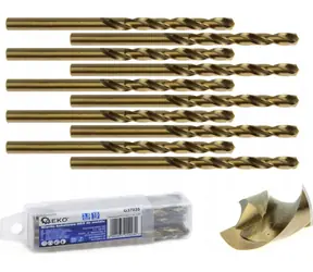 GEKO Vrták do kovu 3,5mm / HSS-Co / balení 10 ks