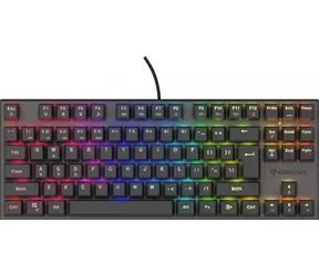 Genesis Thor 303 TKL Outemu Peach Silent černá / Herní klávesnice / Mechanická / 88 kláves / USB / Podsvícená